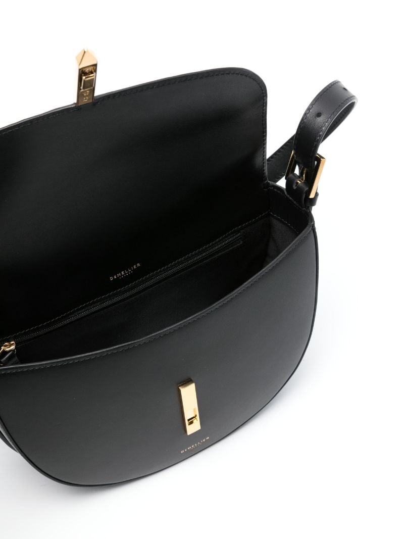 Black the Tokyo Saddle Leather Cross Body Bag