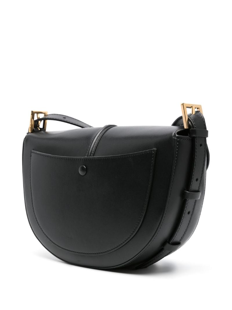 Black the Tokyo Saddle Leather Cross Body Bag