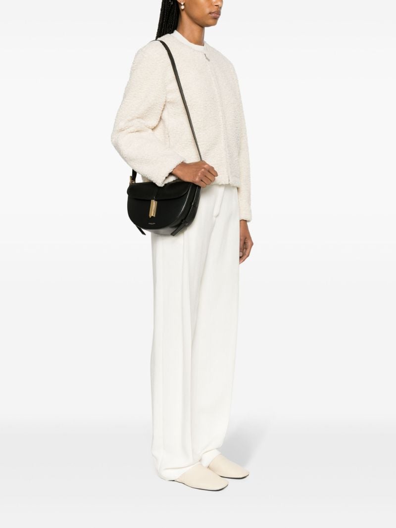 Black the Tokyo Saddle Leather Cross Body Bag