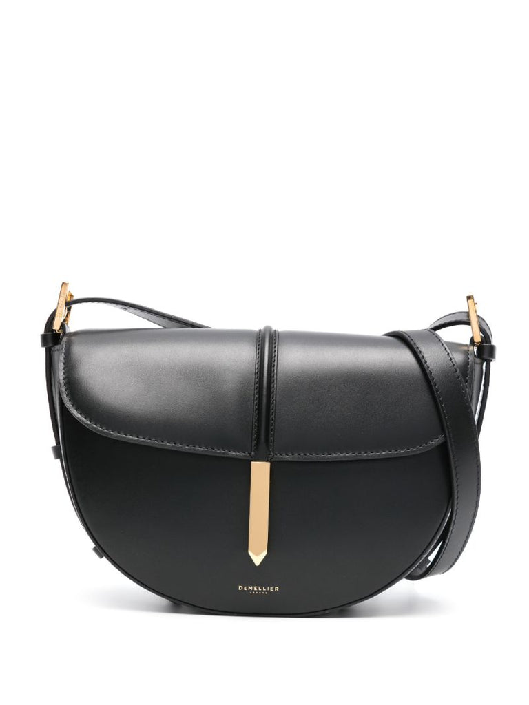 Black the Tokyo Saddle Leather Cross Body Bag