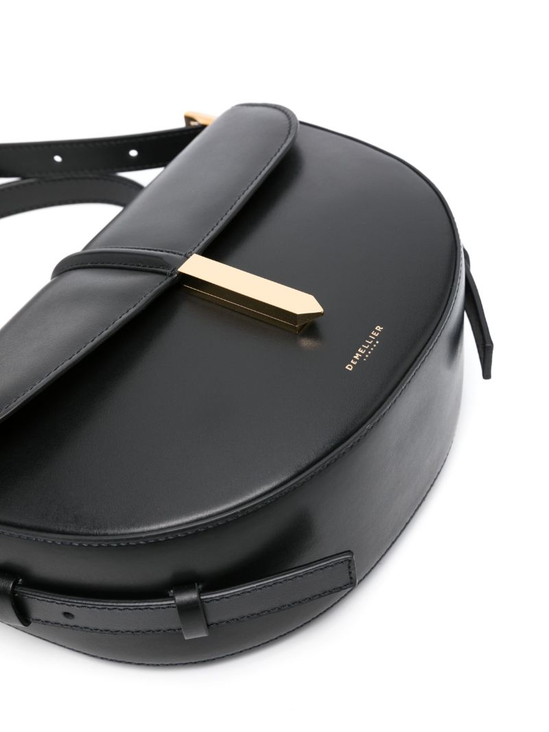 Black the Tokyo Saddle Leather Cross Body Bag