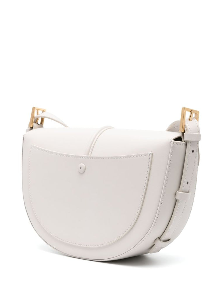 White the Tokyo Saddle Leather Cross Body Bag