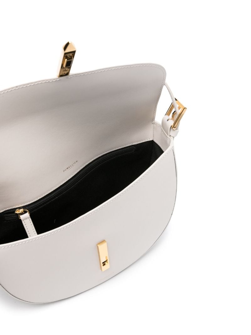 White the Tokyo Saddle Leather Cross Body Bag