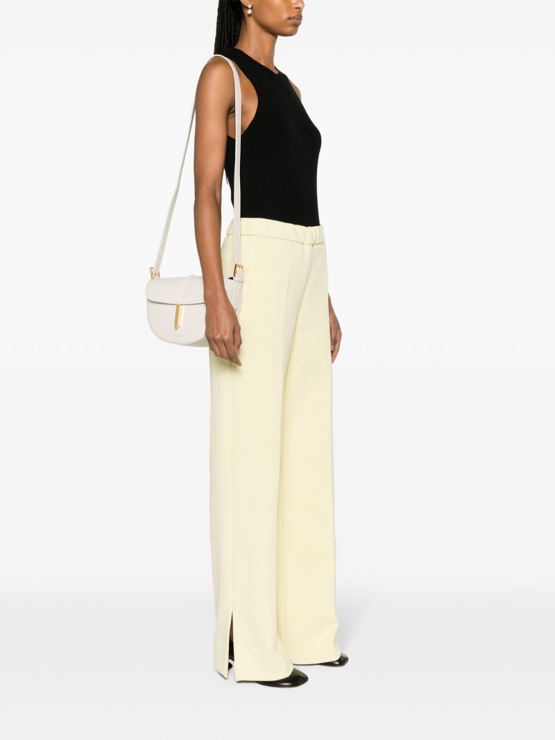 White the Tokyo Saddle Leather Cross Body Bag