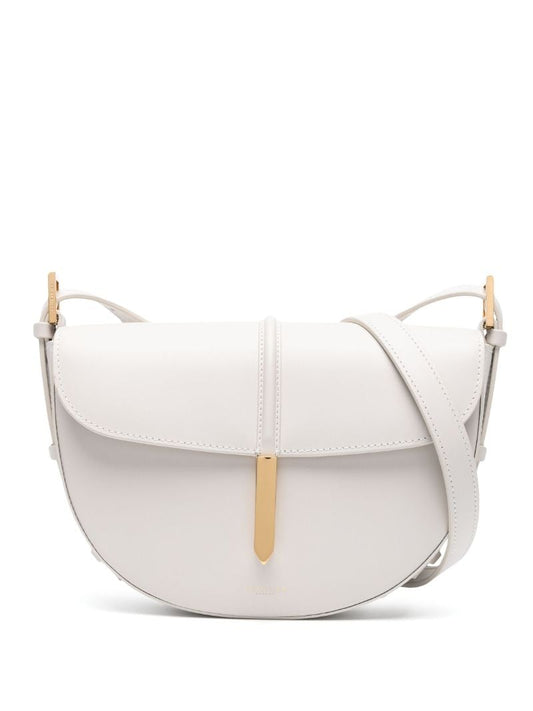 White the Tokyo Saddle Leather Cross Body Bag