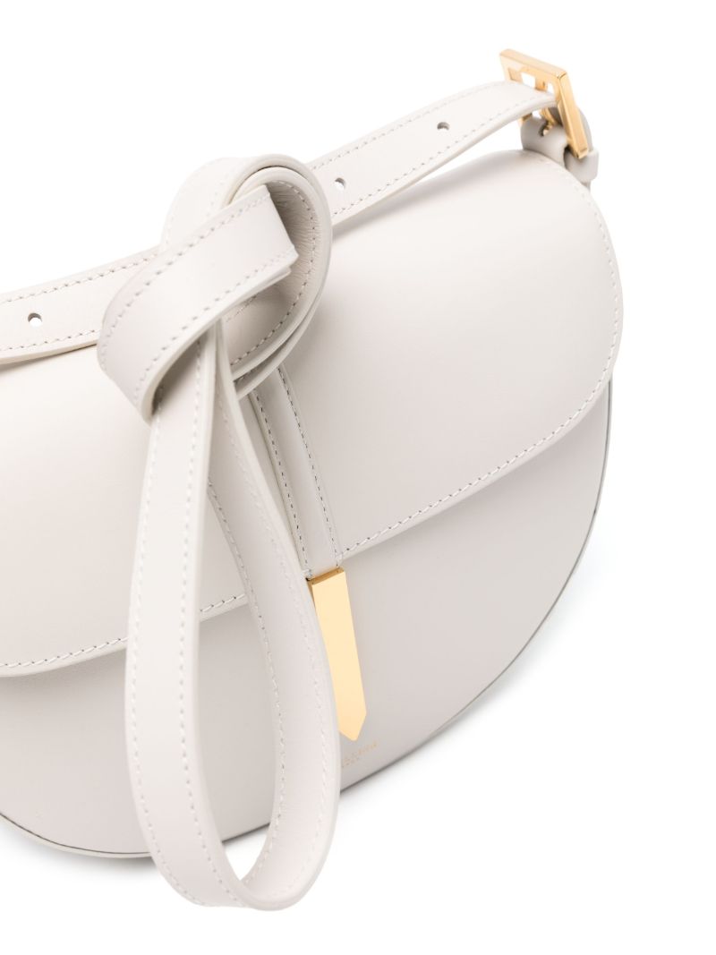 White the Tokyo Saddle Leather Cross Body Bag