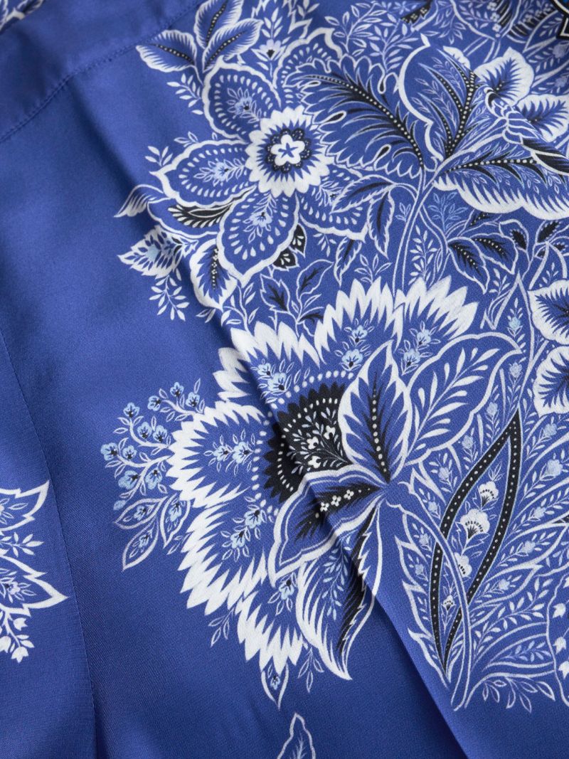 Purple Bandanna Bouquet Palazzo Pants