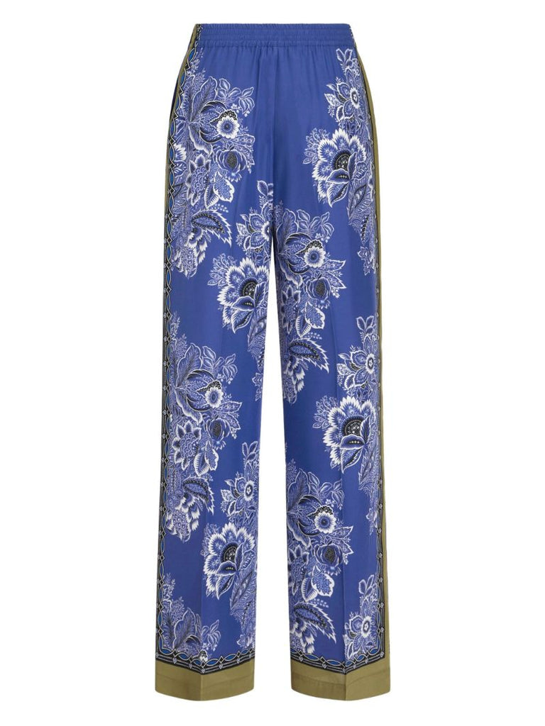 Purple Bandanna Bouquet Palazzo Pants