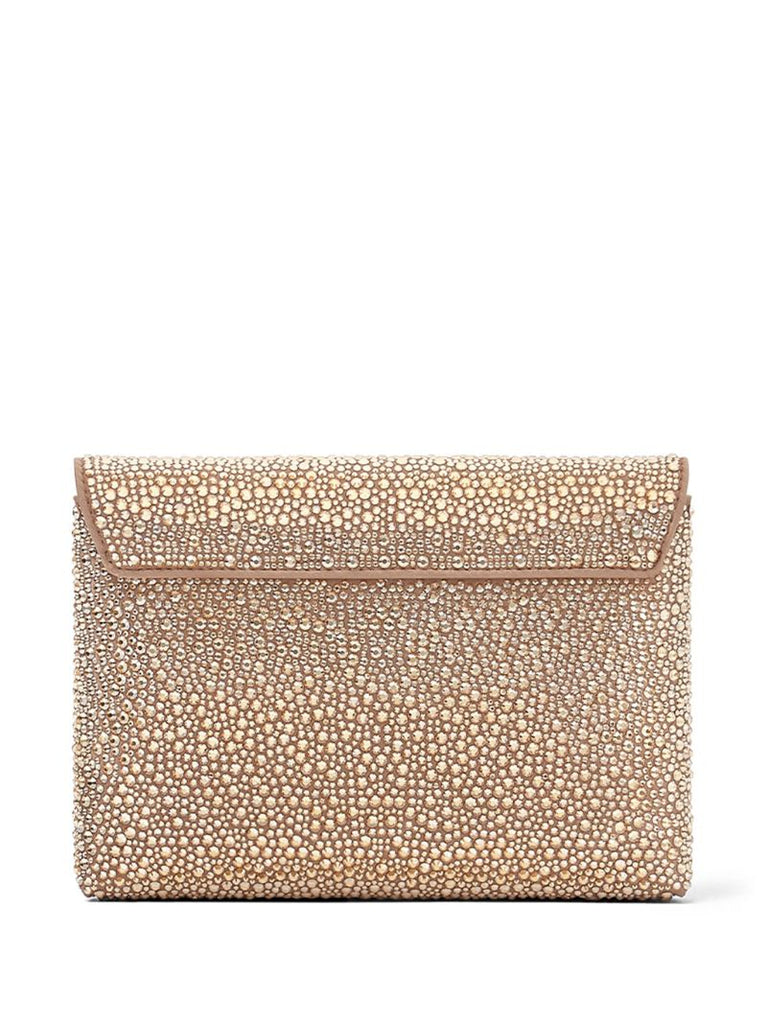 Neutral Crystal La Medusa Envelope Clutch Bag