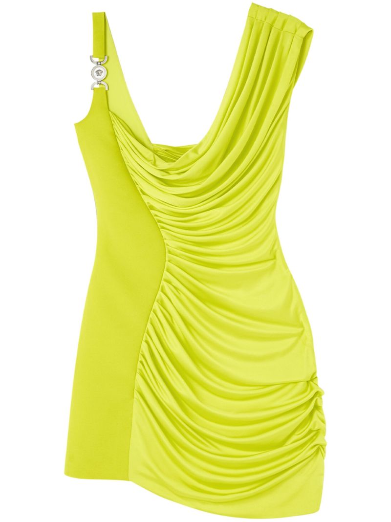 Yellow Medusa '95 Draped Mini Dress