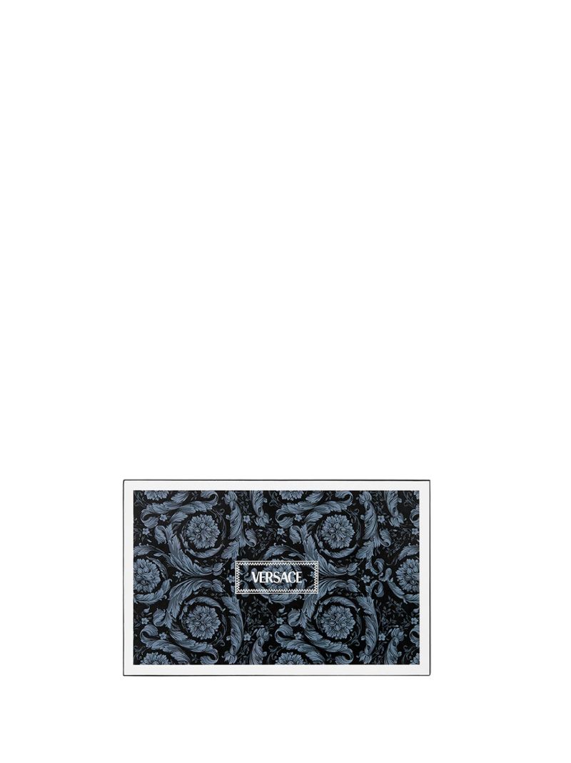 Blue Barocco Domino Set