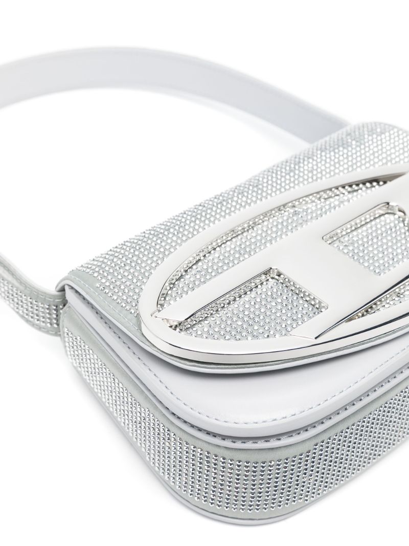 Silver 1dr Leather Shoulder Bag