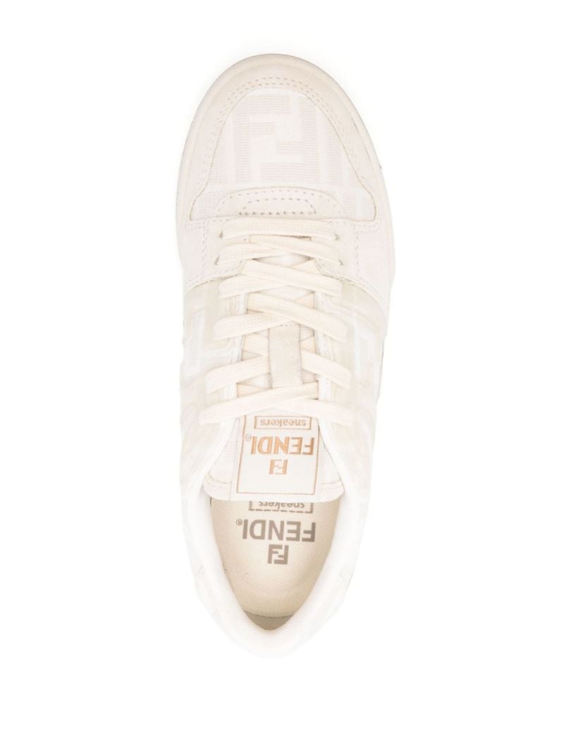 Neutral Zucca Panelled Sneakers
