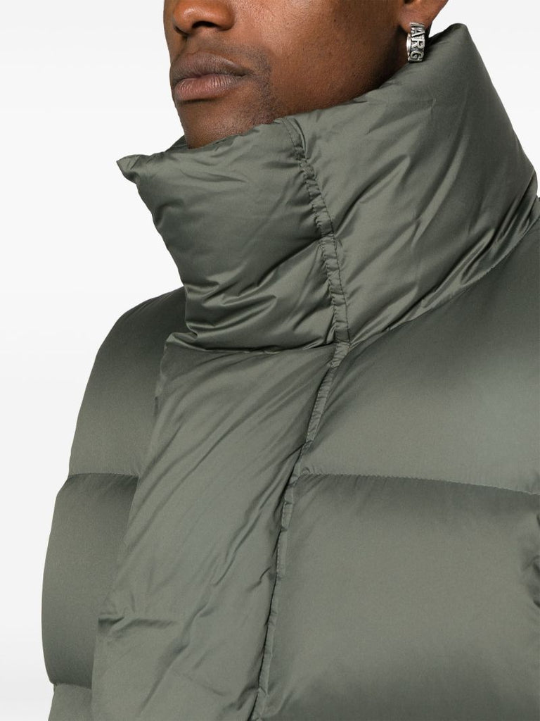 Green Quilted Down Puffer Gilet