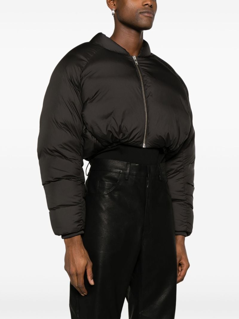 Black Pillow Bomber Padded Jacket