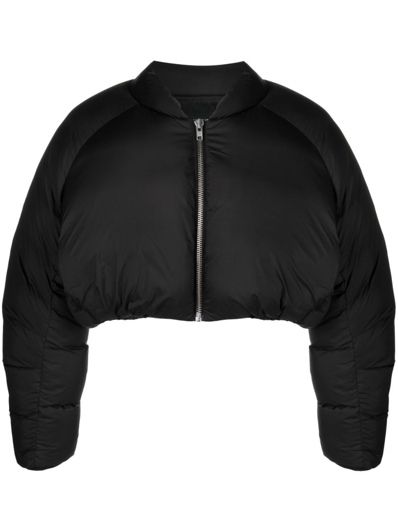 Black Pillow Bomber Padded Jacket