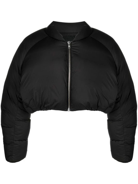 Black Pillow Bomber Padded Jacket