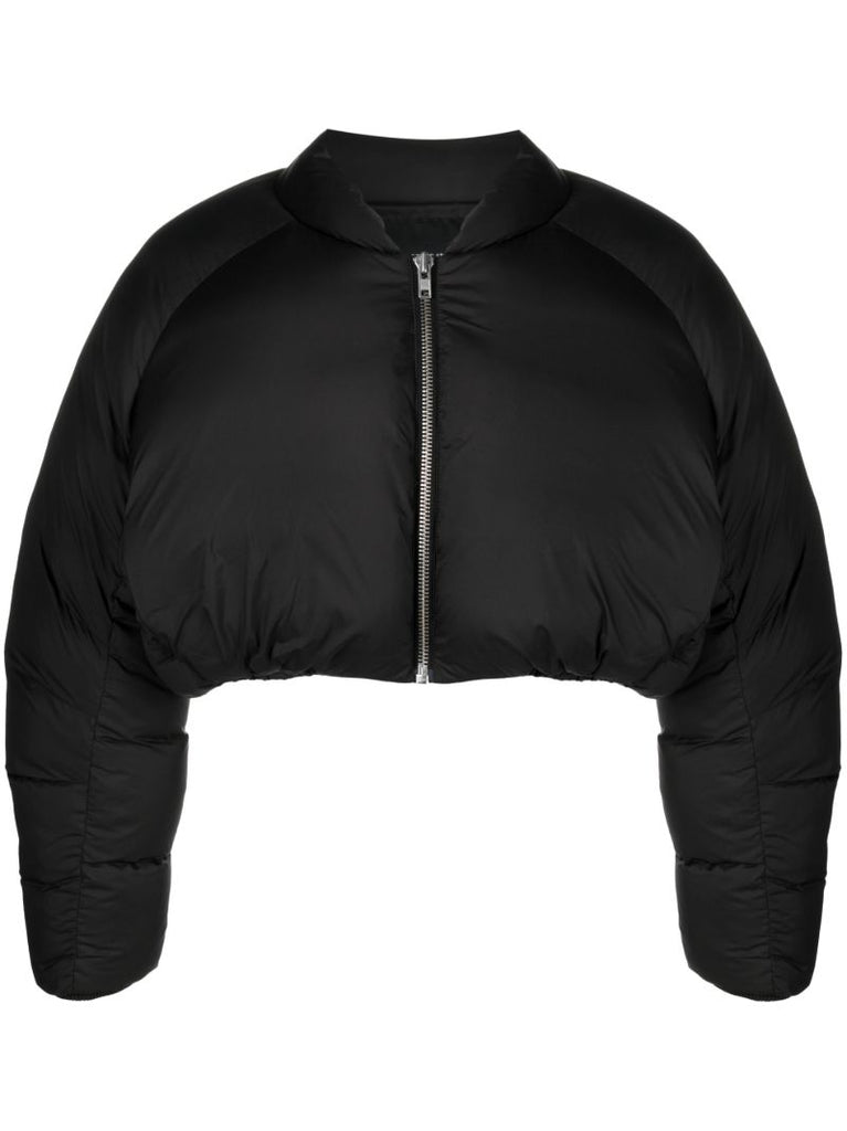 Black Pillow Bomber Padded Jacket