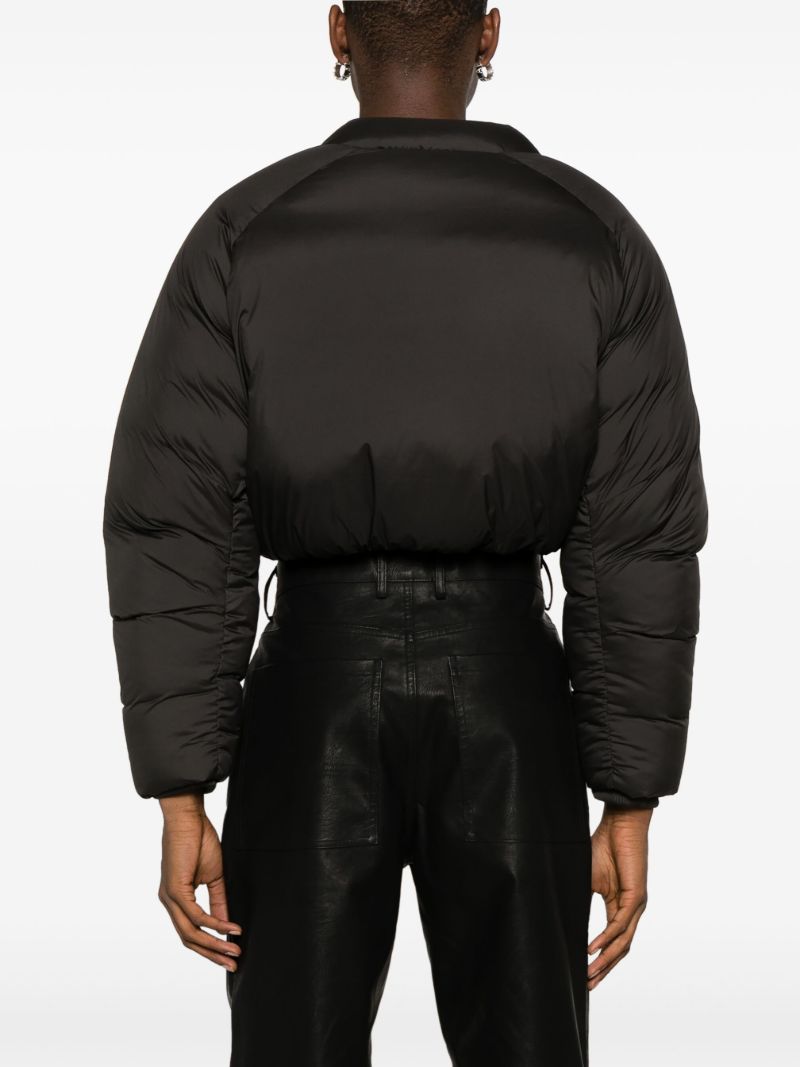 Black Pillow Bomber Padded Jacket