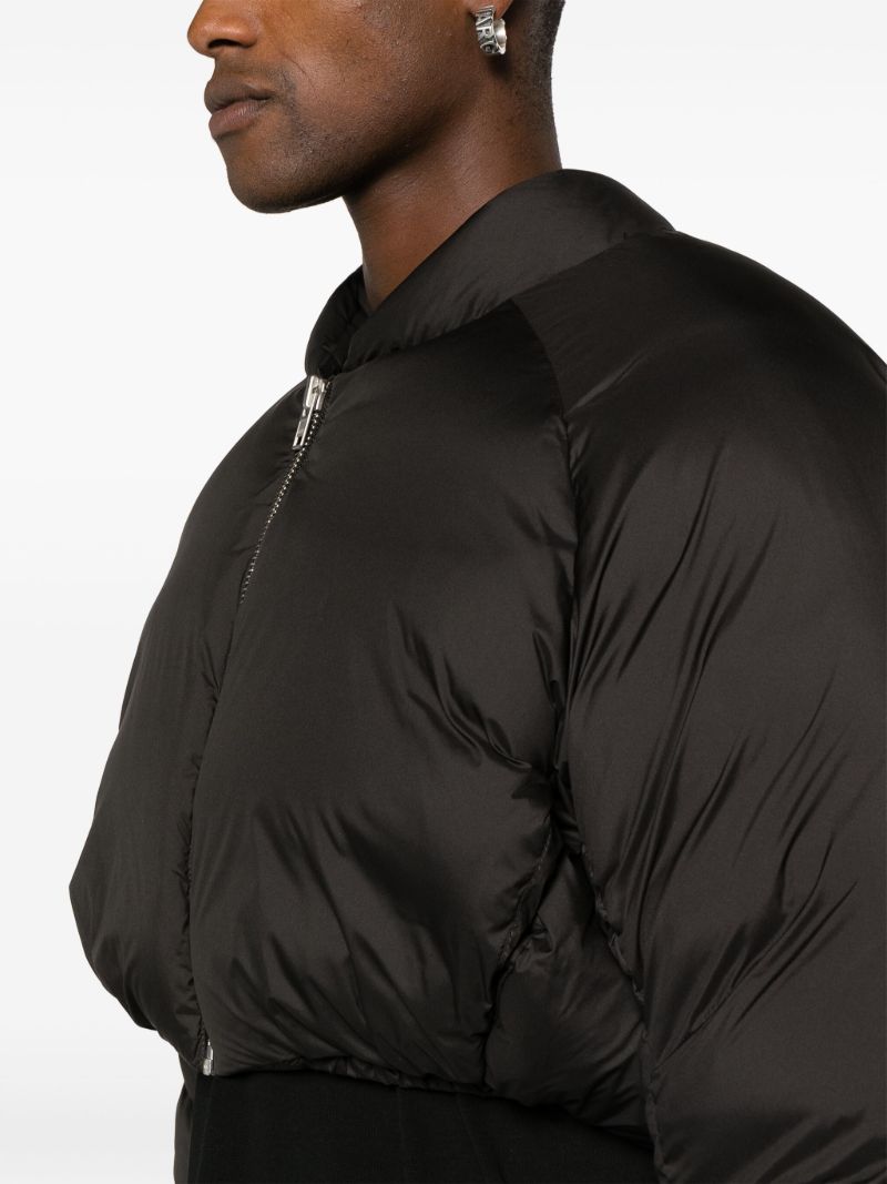 Black Pillow Bomber Padded Jacket