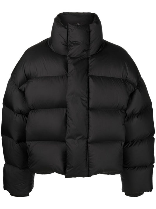 Black Quilted Puffer Jacket