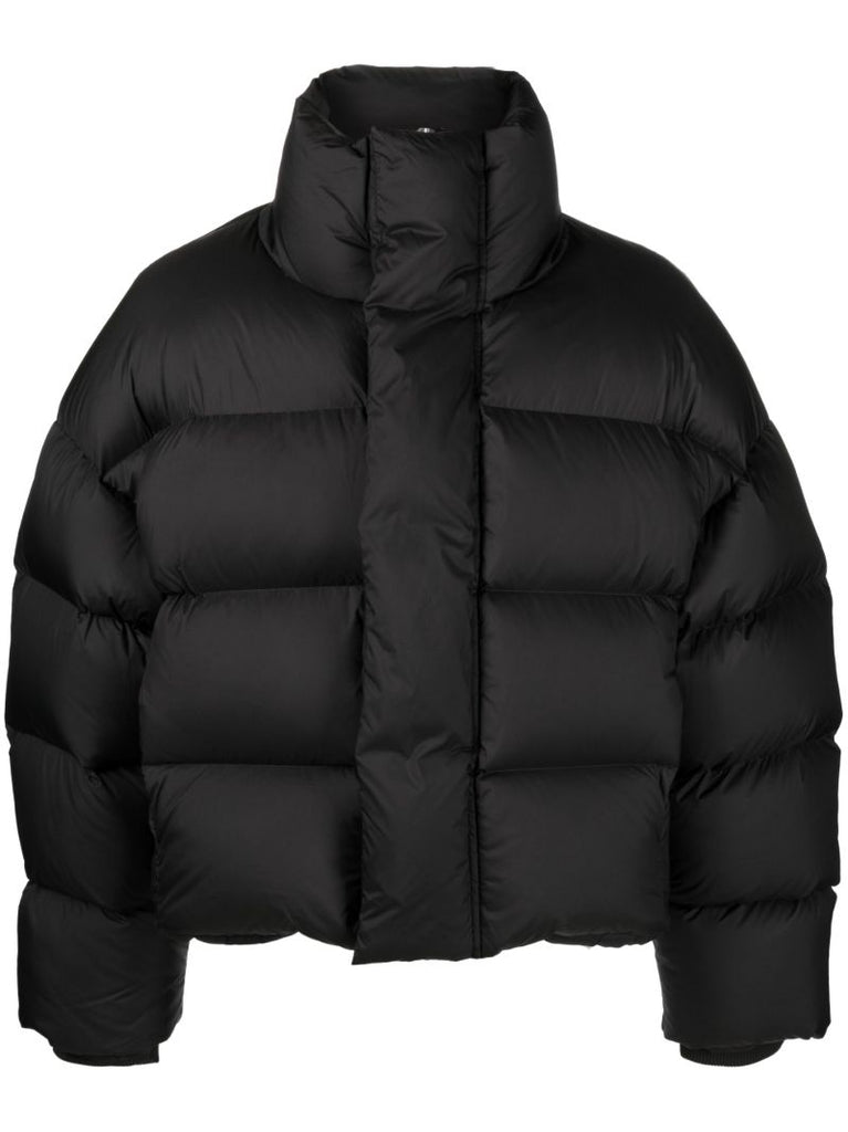 Black Quilted Puffer Jacket