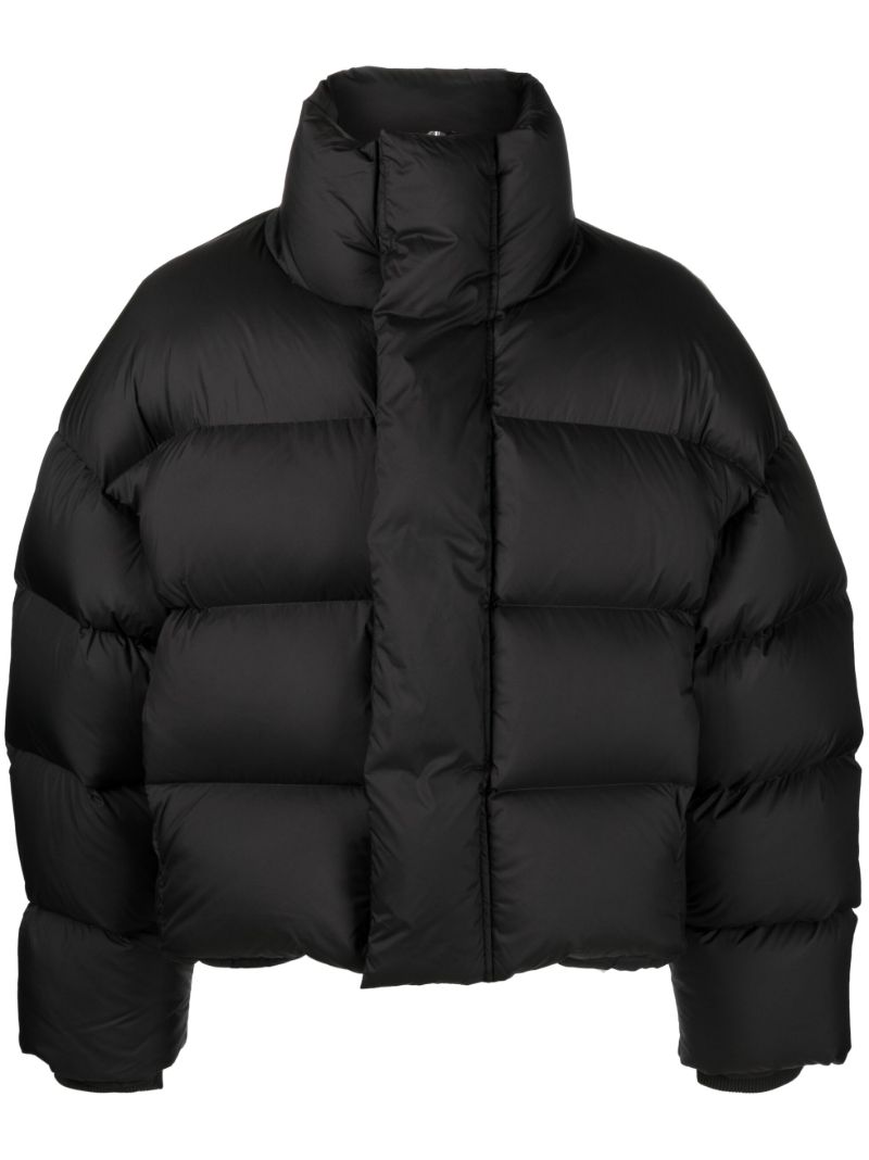 Black Quilted Puffer Jacket