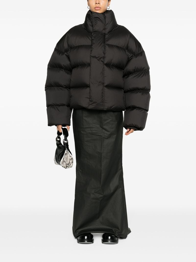 Black Quilted Puffer Jacket