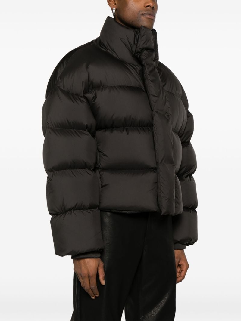 Black Quilted Puffer Jacket