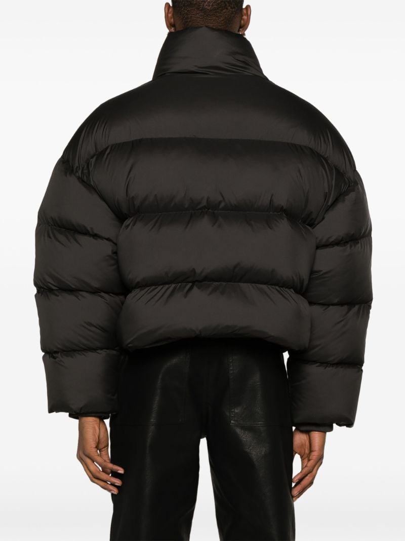 Black Quilted Puffer Jacket