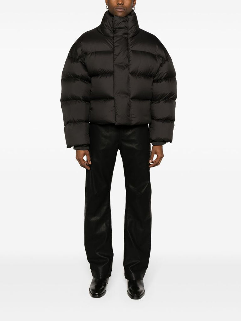 Black Quilted Puffer Jacket