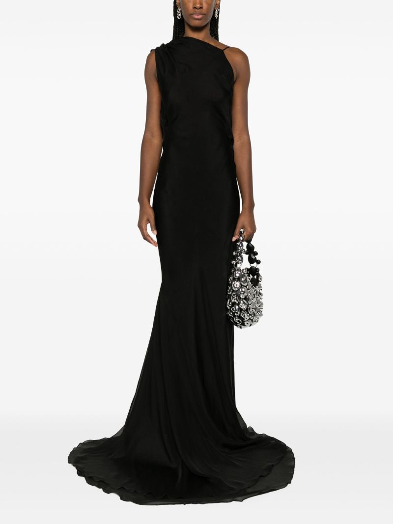 Black Torbid Silk Maxi Dress