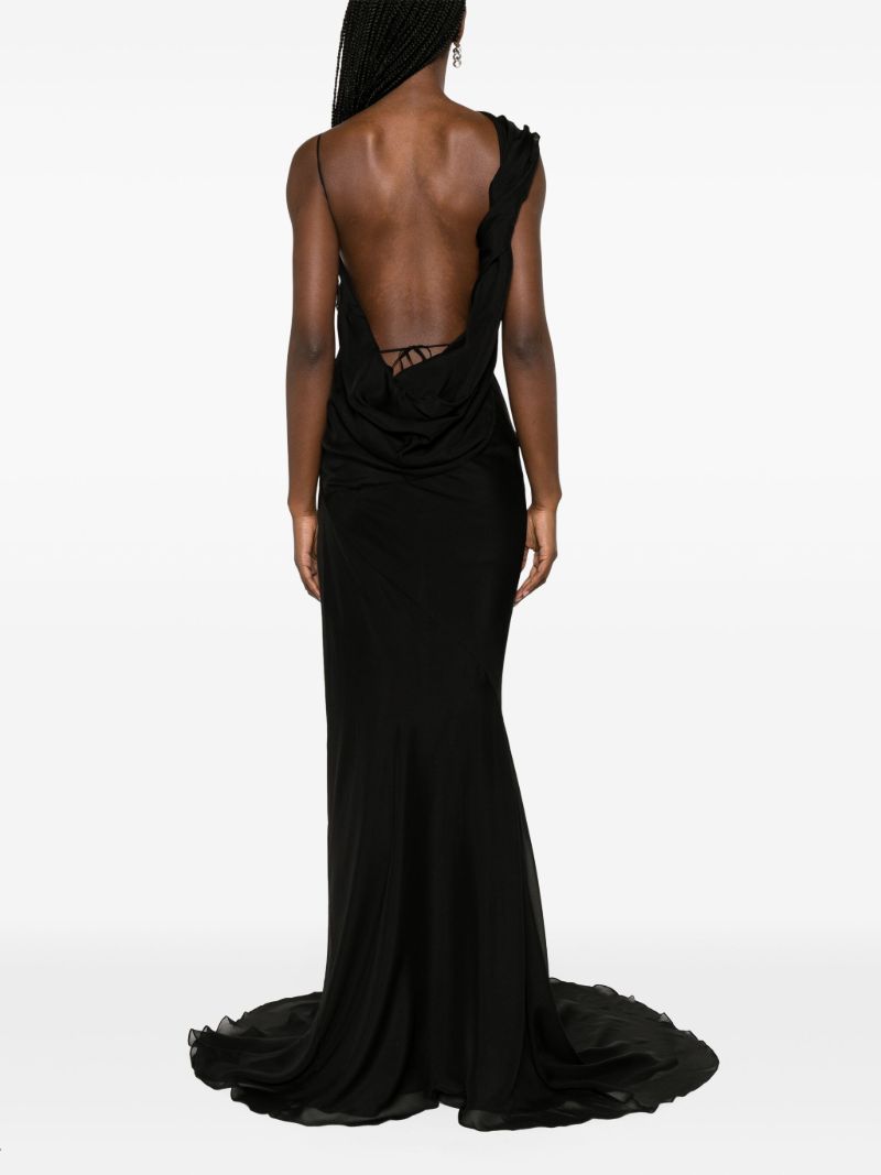 Black Torbid Silk Maxi Dress