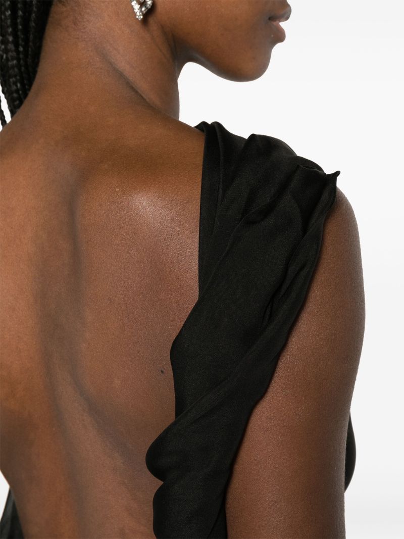 Black Torbid Silk Maxi Dress