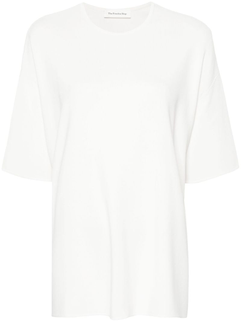 White Lenny Ribbed T-shirt