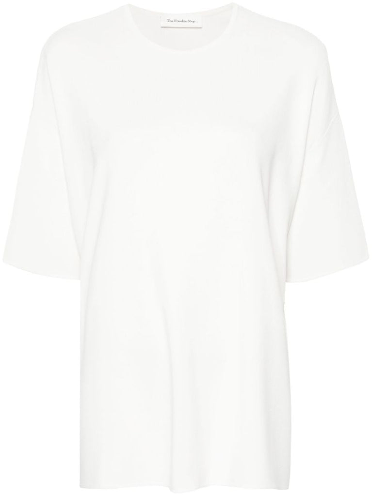 White Lenny Ribbed T-shirt