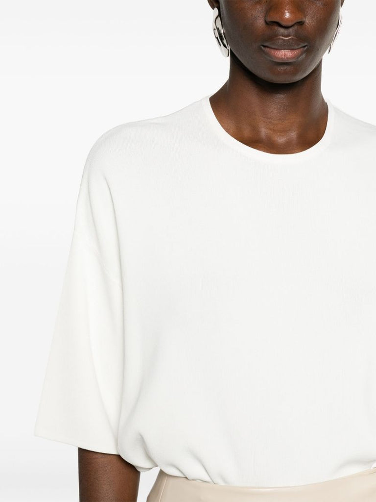 White Lenny Ribbed T-shirt