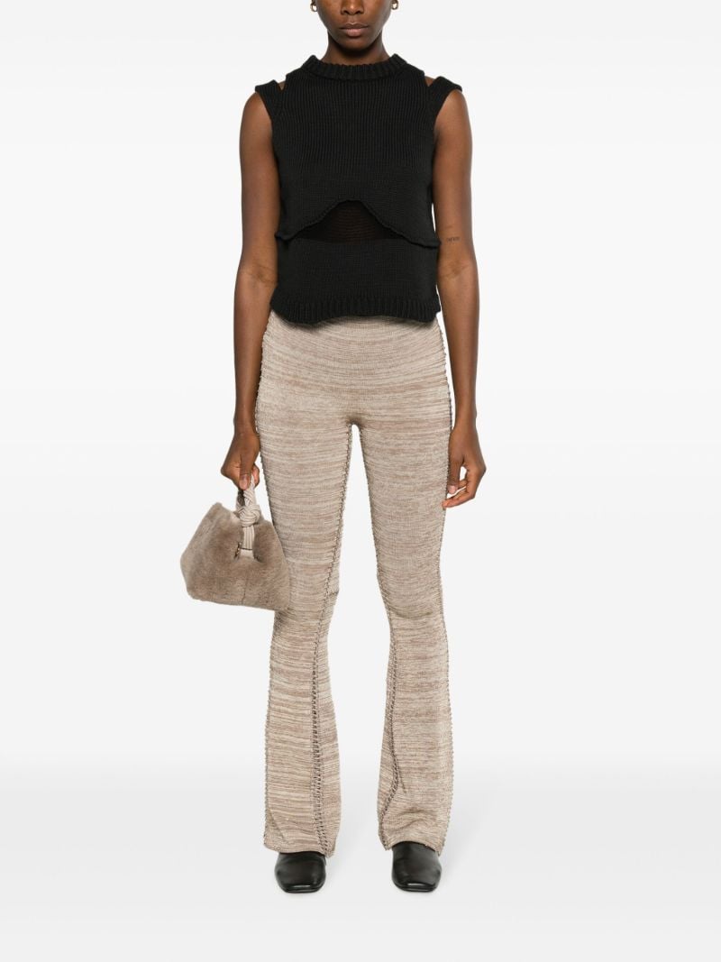 Black Steph Cut-out Knit Vest