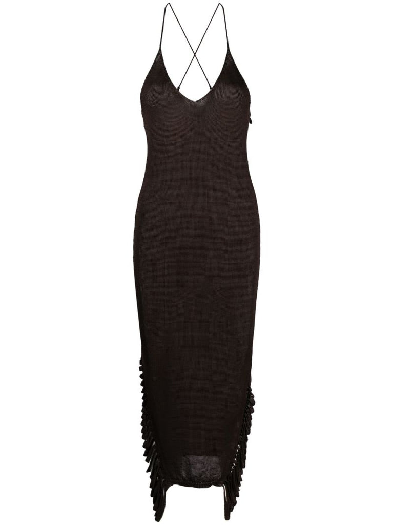 Purple Stalactite Knit Dress