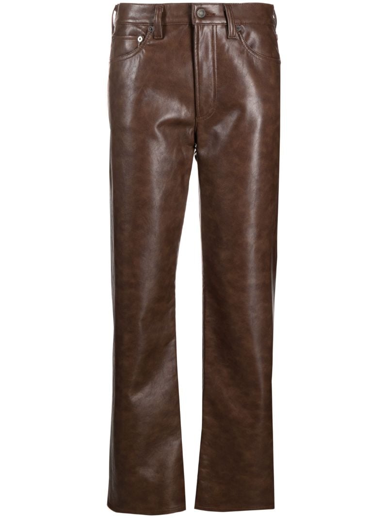 Brown Sloane Leather Trousers