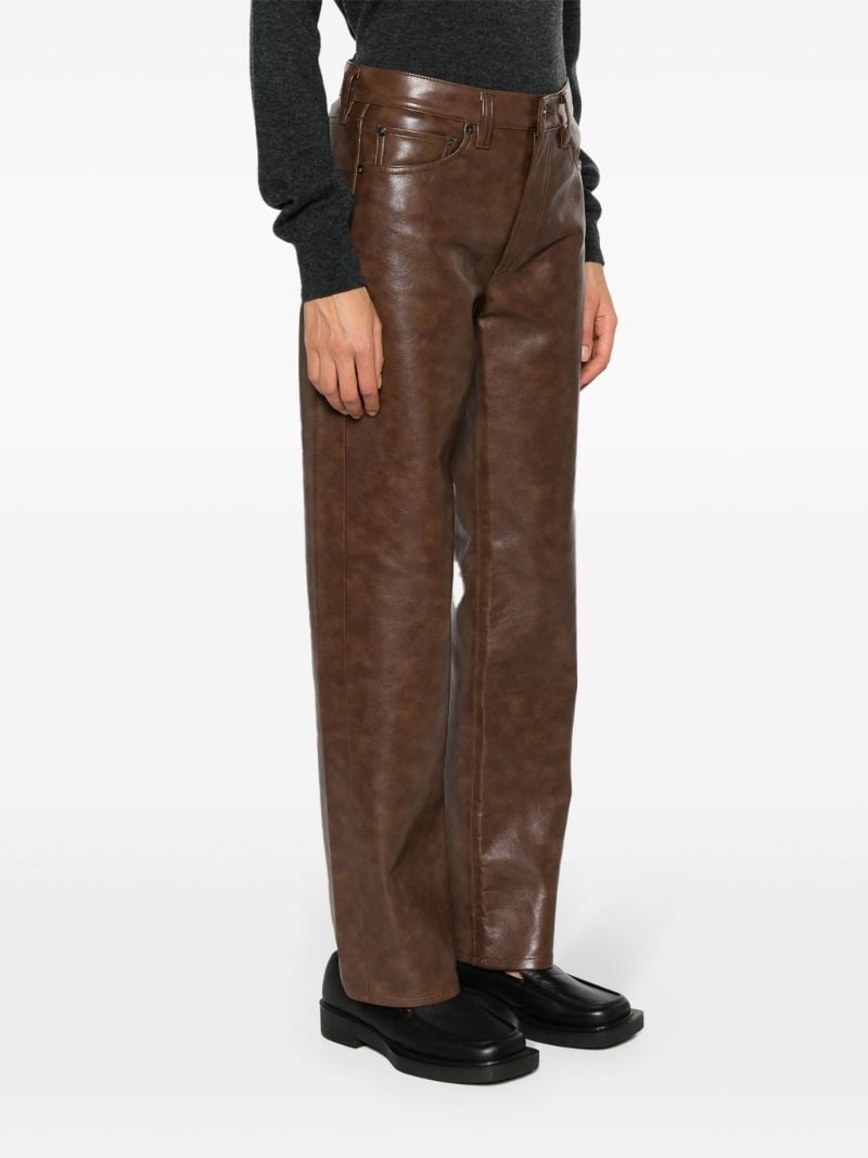 Brown Sloane Leather Trousers