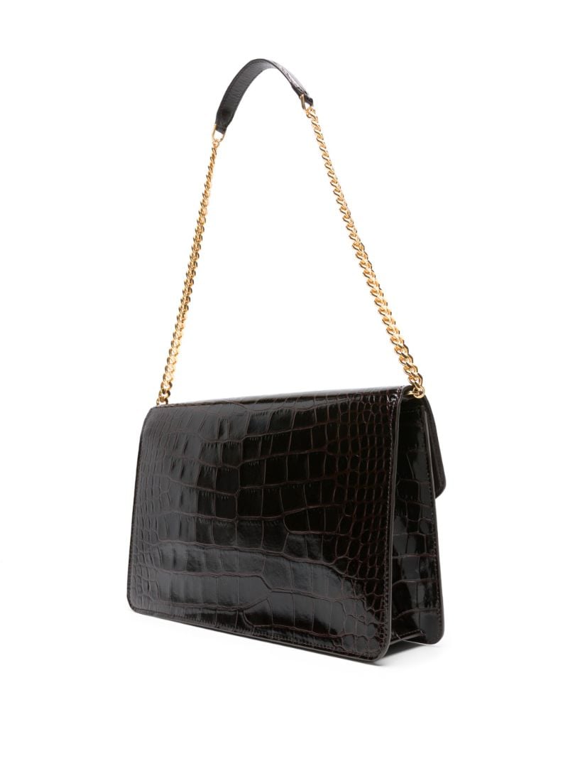 Brown Whitney Medium Leather Shoulder Bag