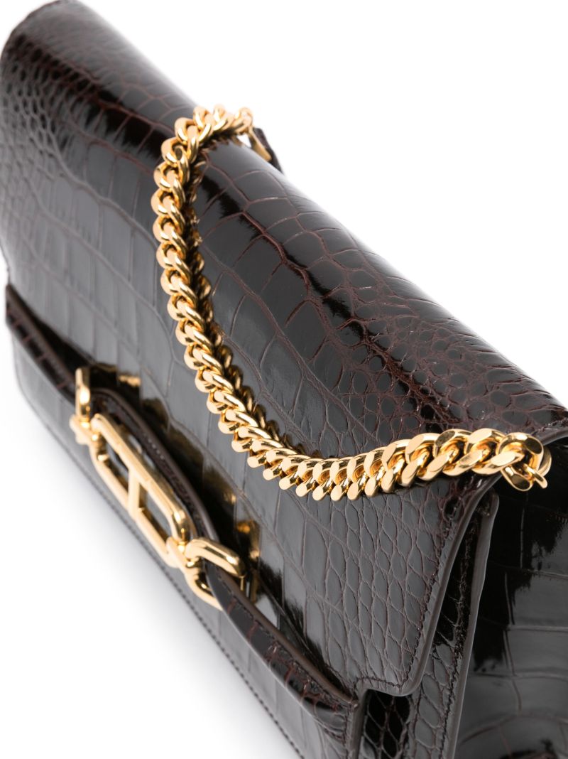 Brown Whitney Medium Leather Shoulder Bag