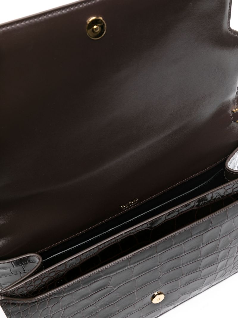 Brown Whitney Medium Leather Shoulder Bag