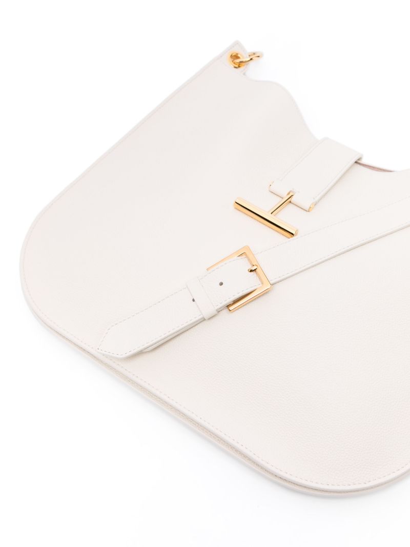 White Tara Leather Shoulder Bag