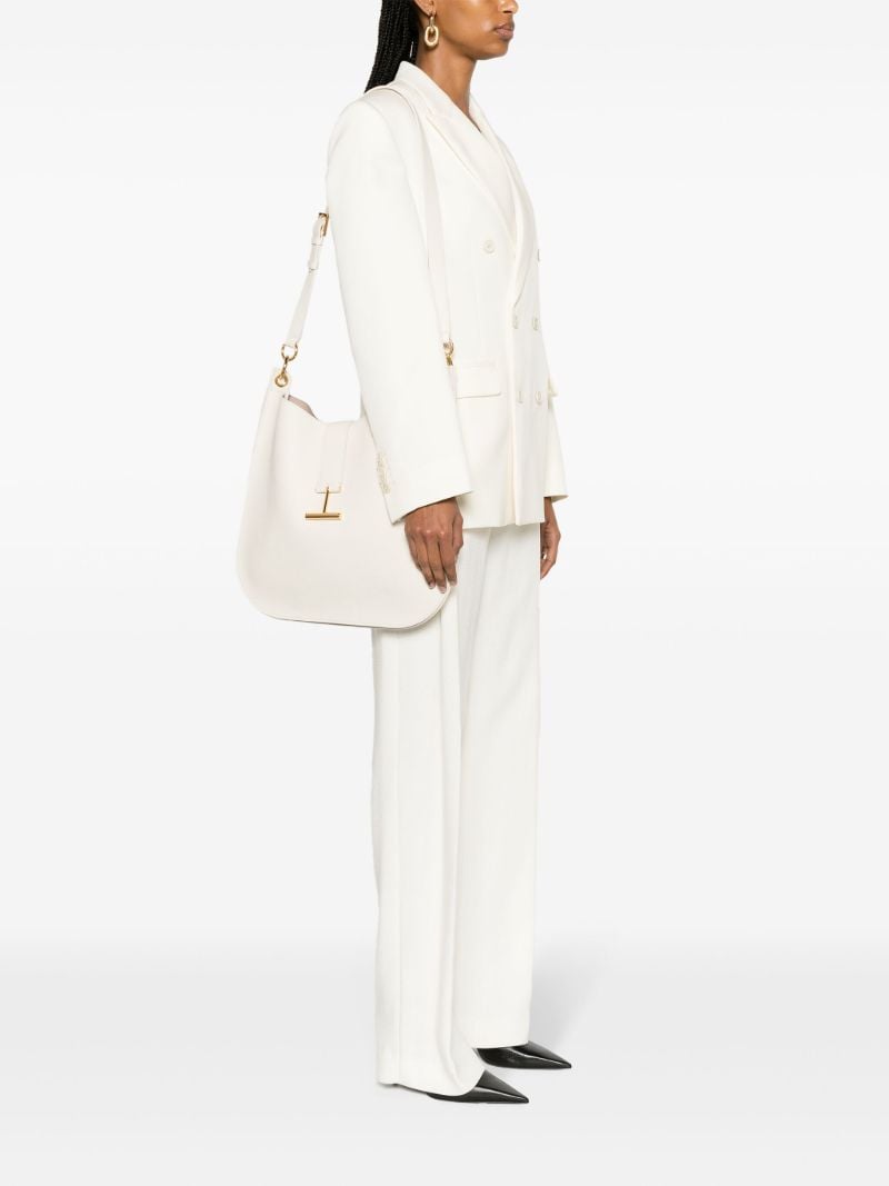 White Tara Leather Shoulder Bag
