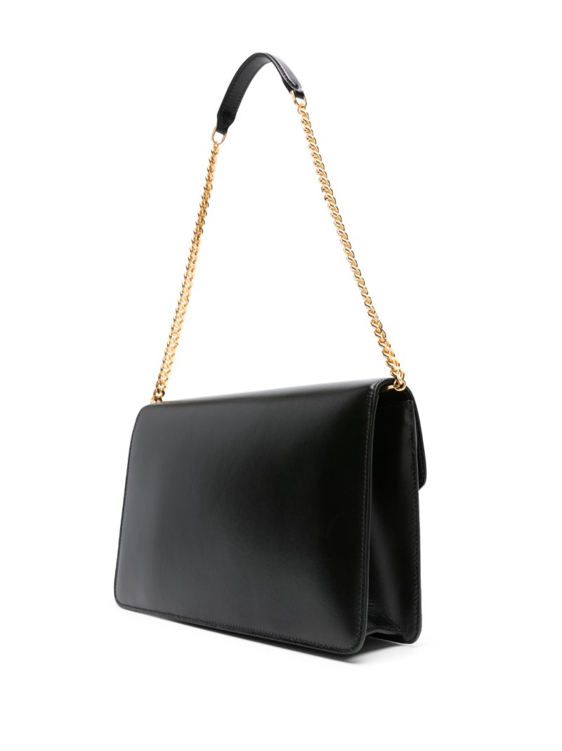Black Whitney Medium Leather Shoulder Bag