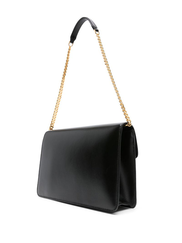 Black Whitney Medium Leather Shoulder Bag
