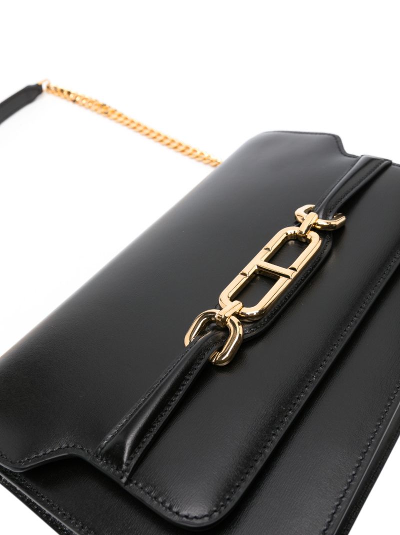 Black Whitney Medium Leather Shoulder Bag