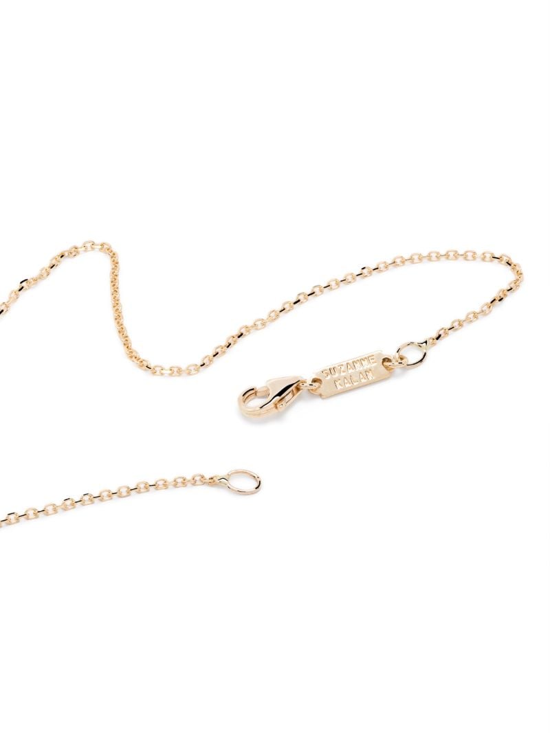 18k Yellow Gold Frenzy Emerald and Diamond Necklace